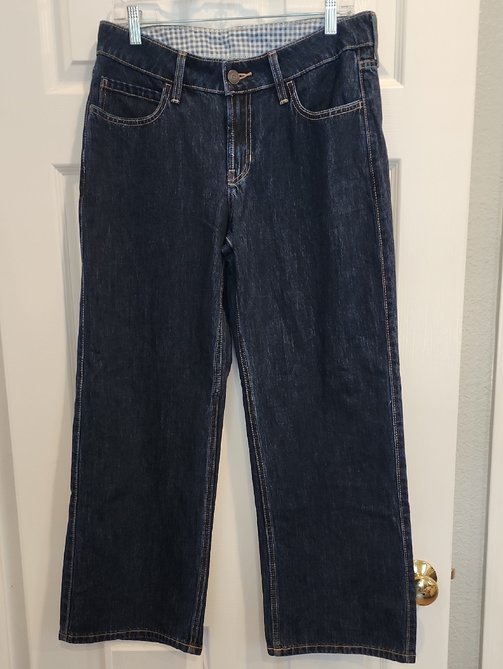 Hollister Dark Blue Low-Rise Baggy Jeans Short